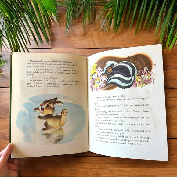 VINTAGE 1968 Disney Bambi Hardcover Book - Picture 9 of 14
